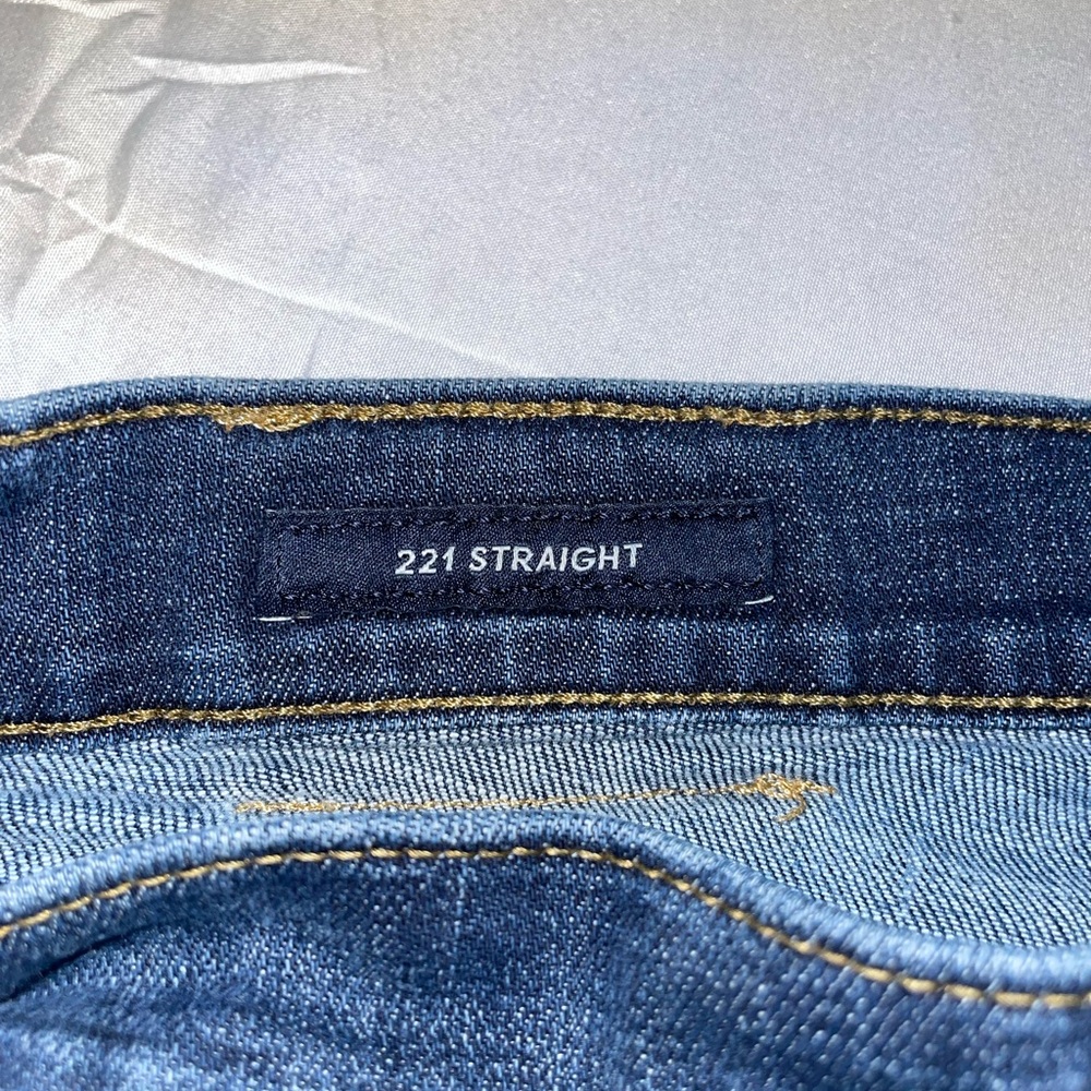 Lucky Brand 221 Straight Leg Jeans Mens 40x30 Dark Wash Blue Denim Pants - Picture 3 of 8